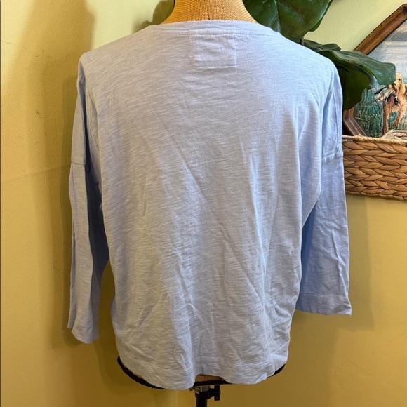 Whistles Pale Blue Pocket Tee - Picture 3 of 5